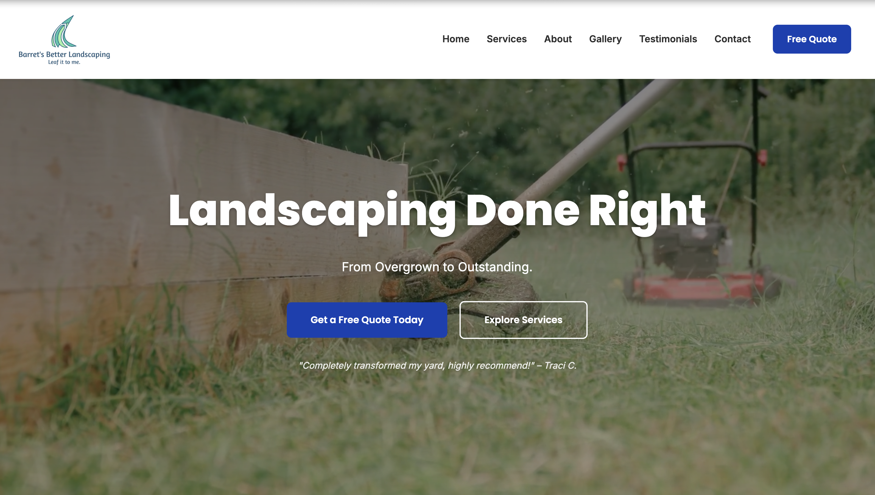 Restaurant website